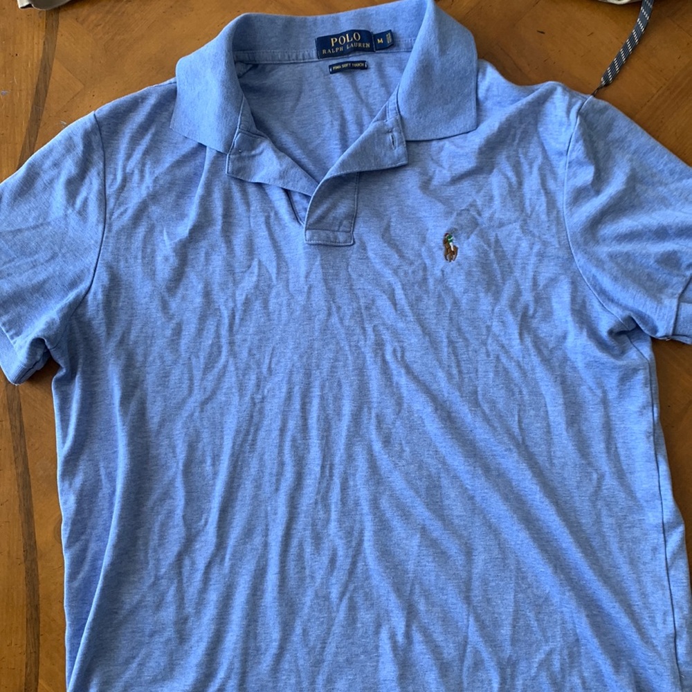 Polo Ralph Lauren, Mens Size Medium, Pima Soft Touch, Soft Royal Heather